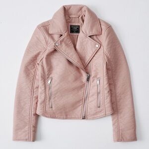 A&F | faux leather jacket.